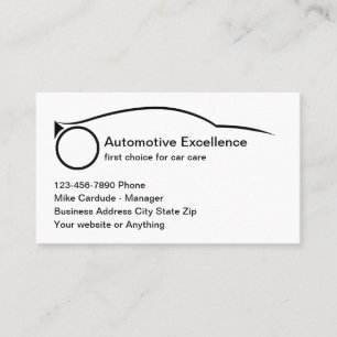 Automotive Services Cool Business Cards