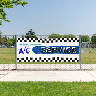 Automotive Shop A/C Service Air Conditioner Large Banner
