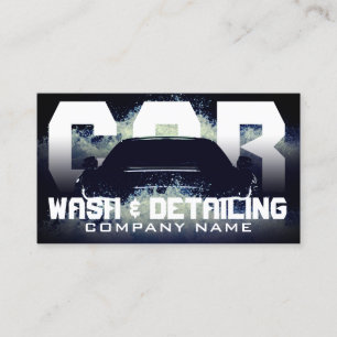 Automotive splash waves business card