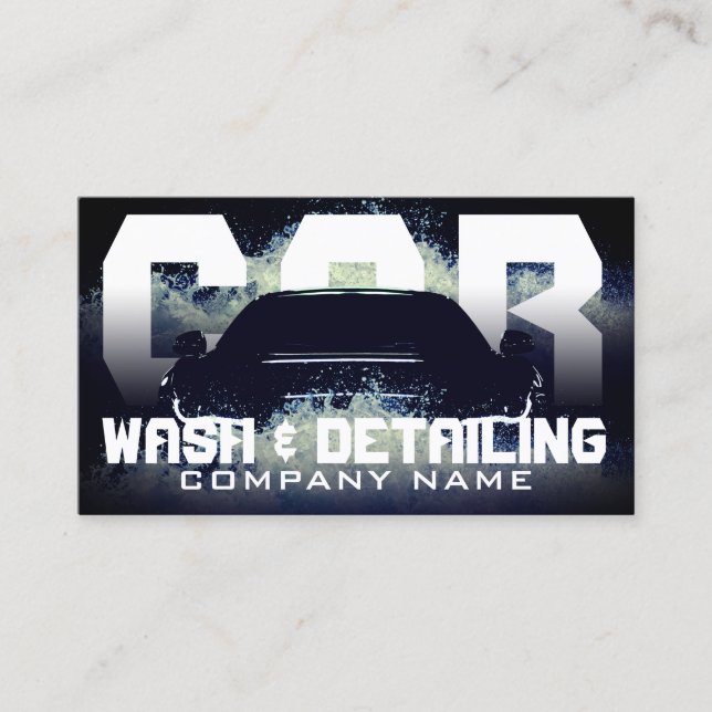 Automotive splash waves business card (Front)