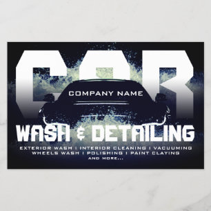Automotive splash waves flyer