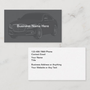 Automotive Theme Business Card Design
