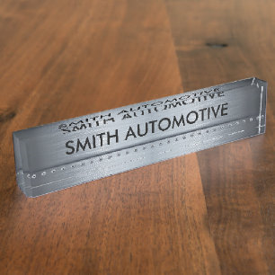 Automotive Theme Desk Plaque Nameplate