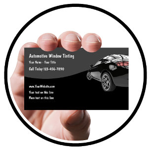 Automotive Window Tinting Business Cards