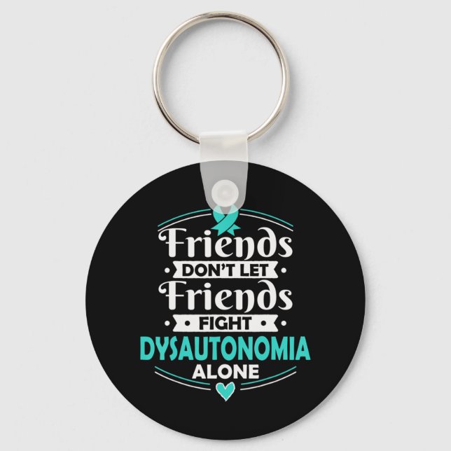 Autonomic Dysfunction Tee - Dysautonomia Awareness Keychain (Front)