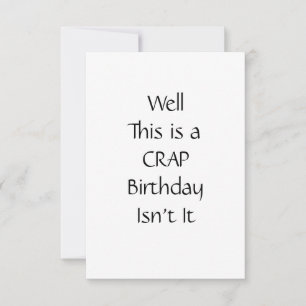 Autonomie Anniversaire Carte Crap Drôle Hilarious