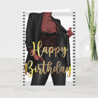 Autonomiser la carte d'anniversaire "fille chef" d