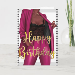 Autonomiser la carte d'anniversaire "fille chef" d