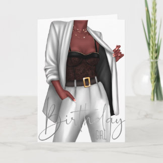 Autonomiser la carte d'anniversaire "fille chef" d