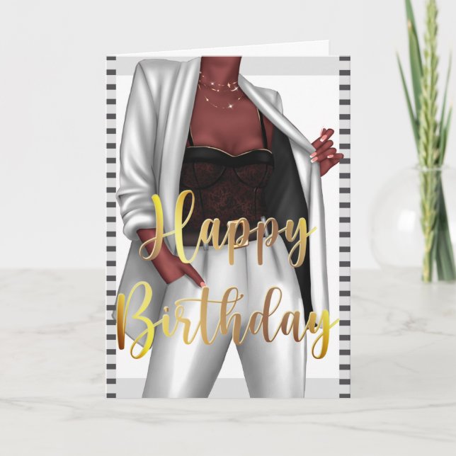 Autonomiser la carte d'anniversaire "fille chef" d (Devant)