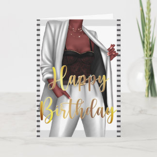 Autonomiser la carte d'anniversaire "fille chef" d