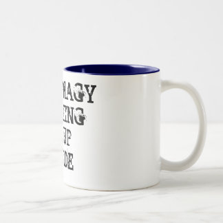 AUTOPHAGY IS EATING ME UPINSIDE Two-Tone COFFEE MUG