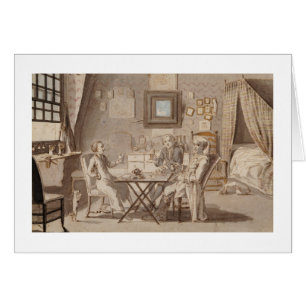 Autoportrait avec deux jeunes hommes (stylo et