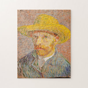 Autoportrait avec puzzle Van Gogh, Casquette de pa
