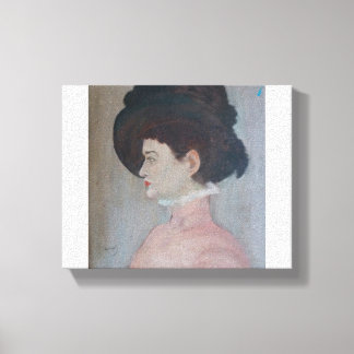 Autoportrait d'Amilia - Impression en toile étirée