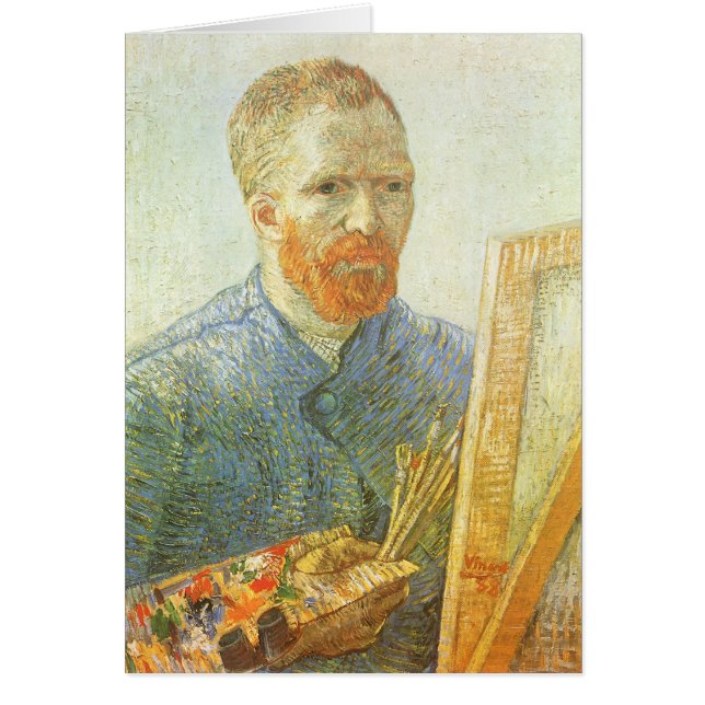 Autoportrait devant Easel, Vincent van Gogh (Devant)