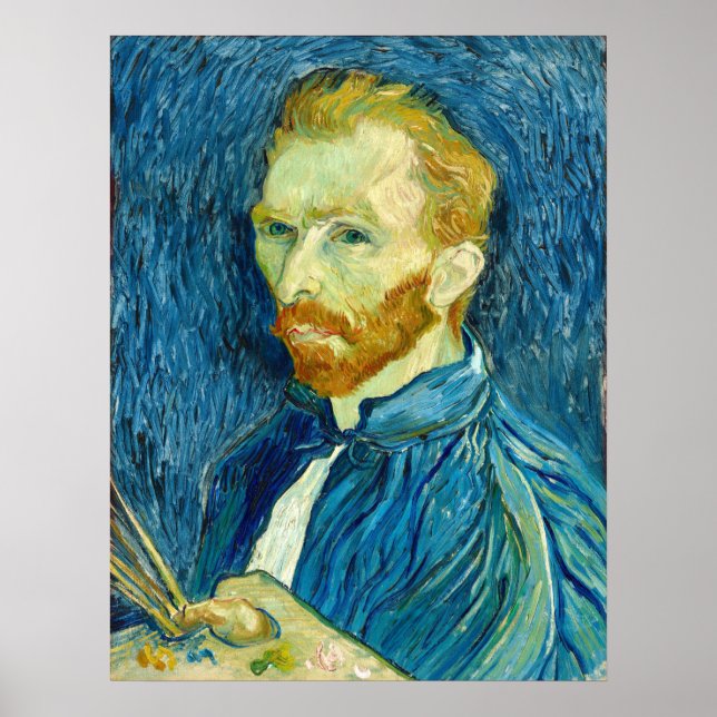 Autoportrait - Vincent van Gogh Poster d'art (Devant)