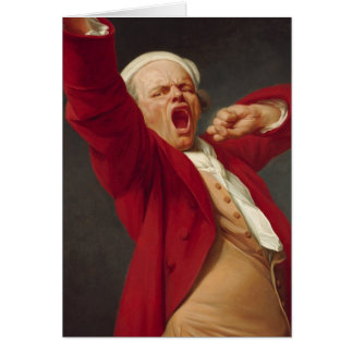 Autoportrait, Yawning - Joseph Ducreux