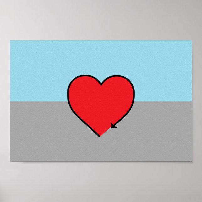 Autosexual Pride Flag and Symbol Poster (Front)