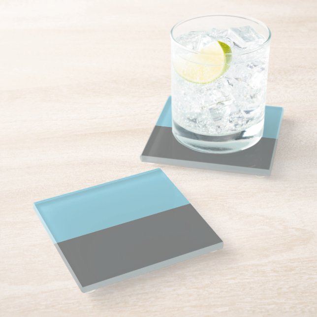 Autosexual Pride Glass Coaster (Angled)