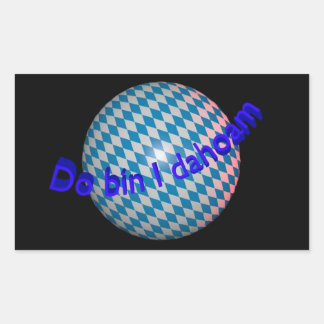 Autosticker "Do bin I dahoam" Sticker