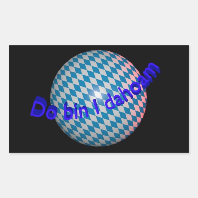 Autosticker "Do bin I dahoam" Sticker (Front)
