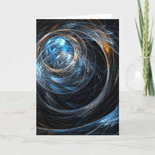 Autour de la carte de voeux d'art abstrait du