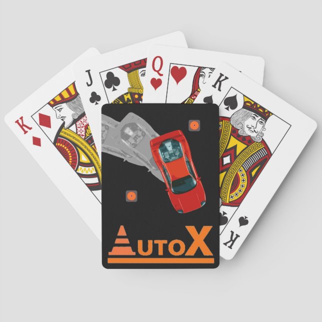 AUTOX-Red Playing Cards (Back)