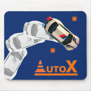 AUTOX-White Mouse Pad