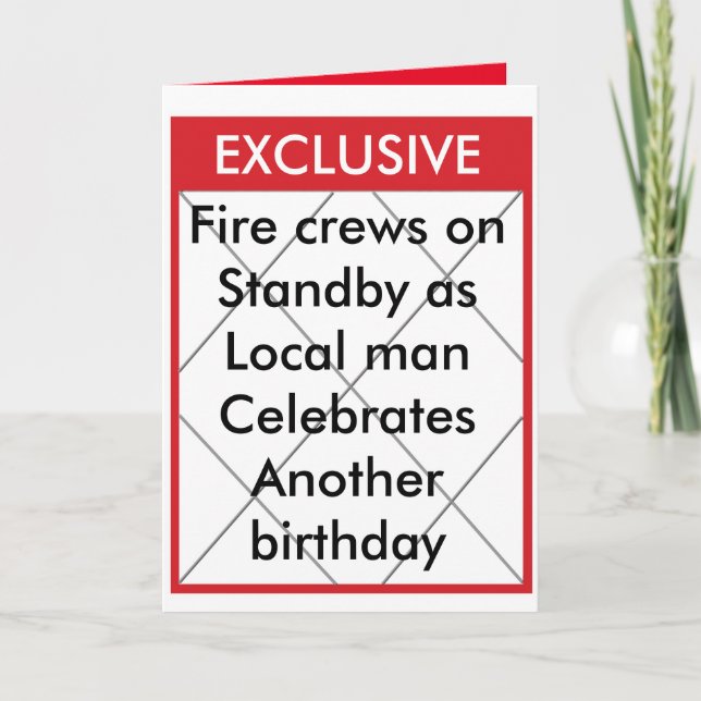 Autre carte d'anniversaire exclusive (Devant)