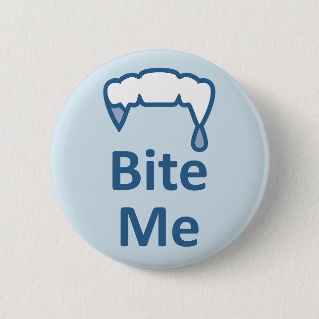 Autre facebook gothique Emo BITE ME badge (Devant)