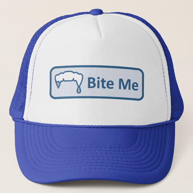 Autre gothique Emo facebook BITE ME Casquette (Devant)