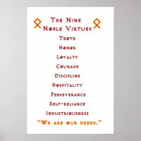 Autre Nine Noble Virtues Poster