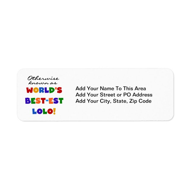Autres T-shirts et cadeaux Lolo les plus connus (Devant)