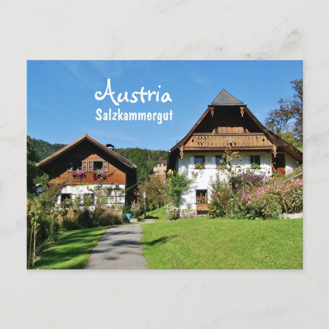 Autriche, Salzkammergut - Carte postale (Devant)