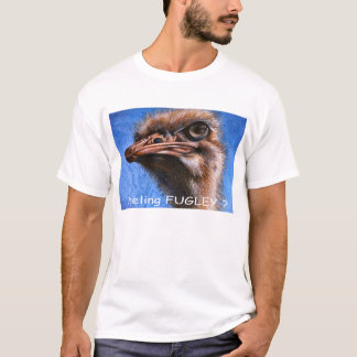 Autruche sentant le T-shirt de Fugley