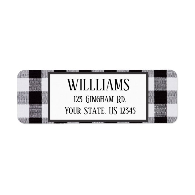 Autum de automne en noir et blanc en vichy plaid (Devant)