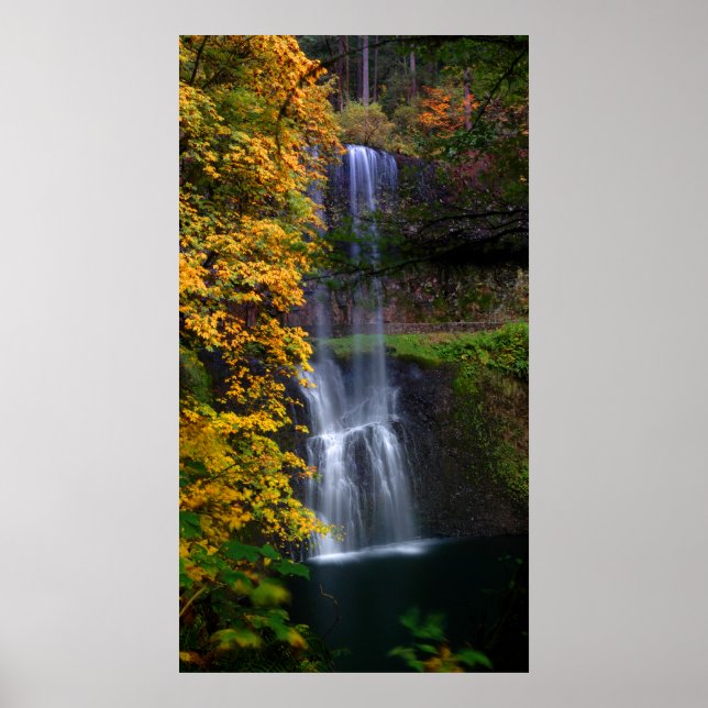 Autum Lower South Falls Poster (Front)