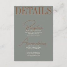 Autumb Bold and Retro Enclosure Card