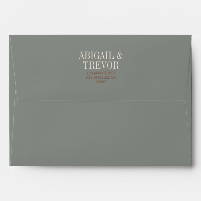 Autumb Bold and Retro Envelope (Back (Top Flap))