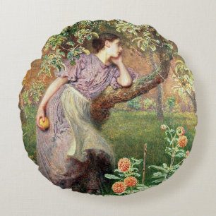 Autumn, 1865 round pillow