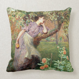 Autumn, 1865 throw pillow
