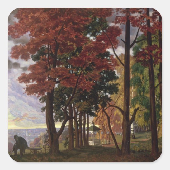 Autumn, 1918 square sticker (Front)