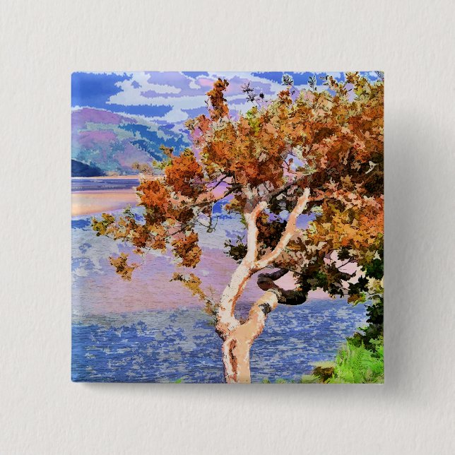 AUTUMN 2 INCH SQUARE BUTTON (Front)