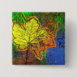 AUTUMN 2 INCH SQUARE BUTTON