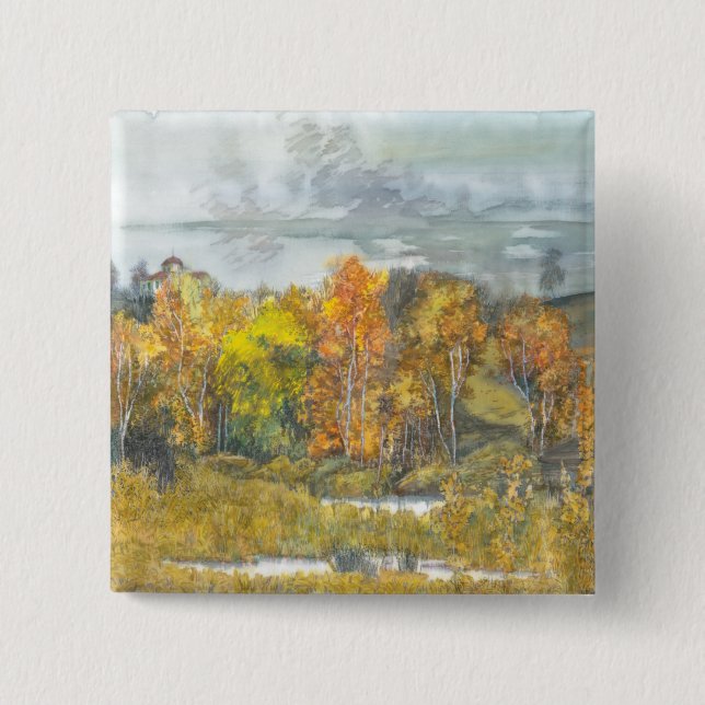 autumn 300 2 inch square button (Front)