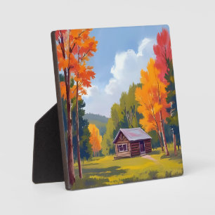 Autumn Abode Lakeside Cottage Plaque