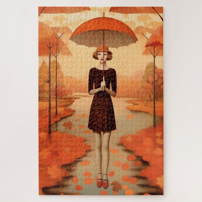 Autumn Abtract Puzzle (Vertical)