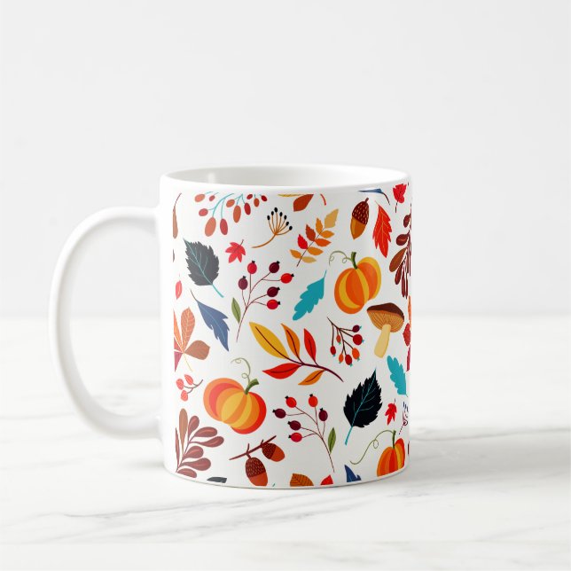 Autumn Abundance Custom Coffee Mug (Left)