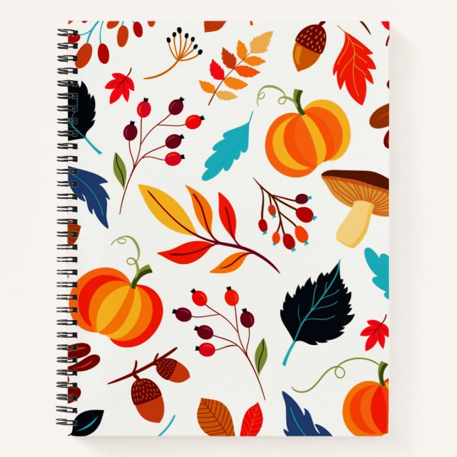 Autumn Abundance Custom Notebook (Front)